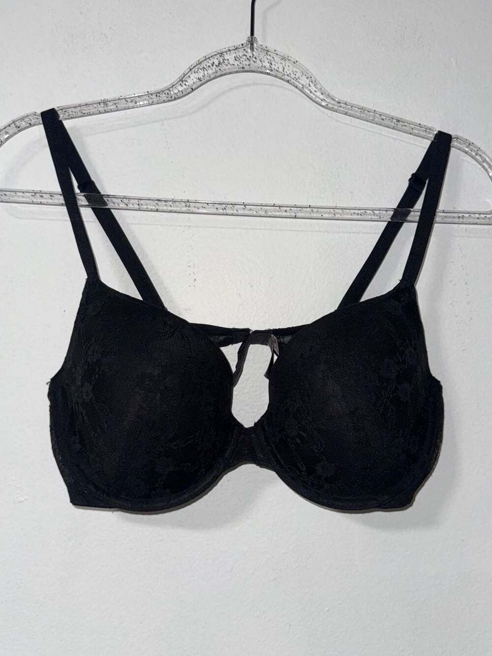 Victoria's Secret Lined Demi Bra Size 36D Black